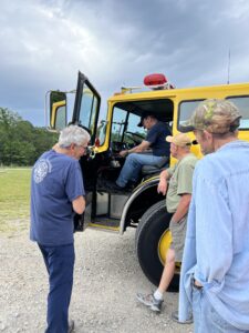 Chief Hagee in new truck